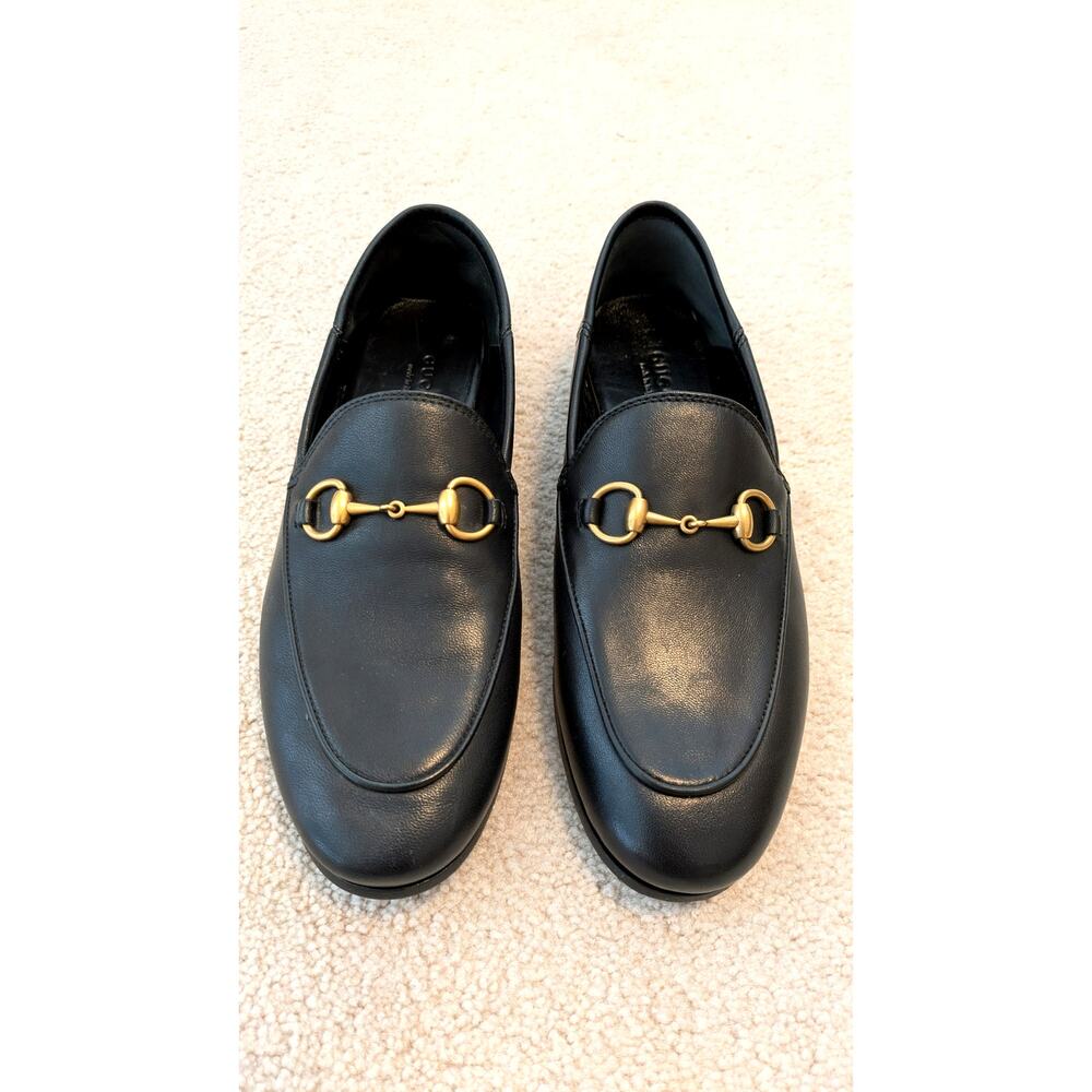 Women's Gucci "Brixton" Black Loafers